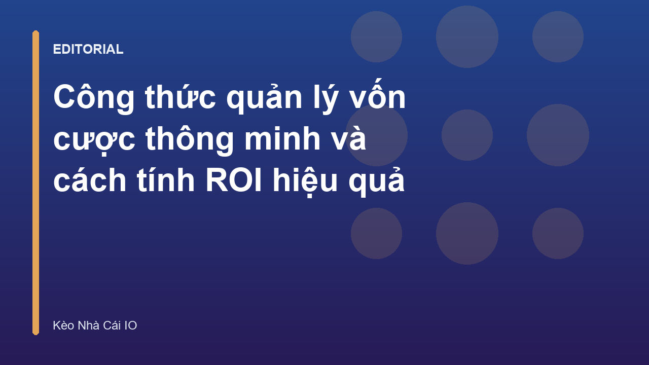 Biểu đồ quản lý vốn trong cá cược thể thao